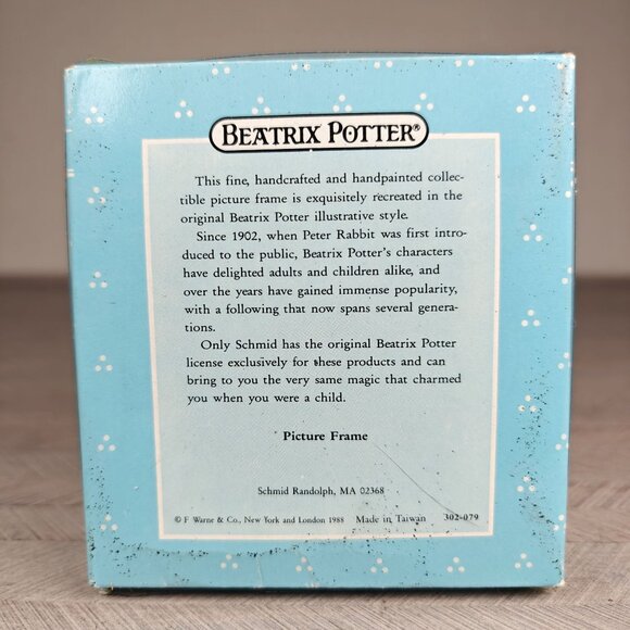 Vintage Beatrix Potter Ceramic Photo Frame 1988 Handpainted 2.5" Mrs Rabbit - Picture 4 of 4